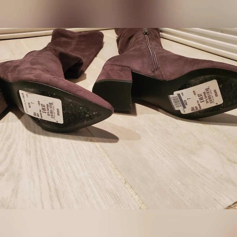 Steve Madden Dark Grey Over The Knee Boots